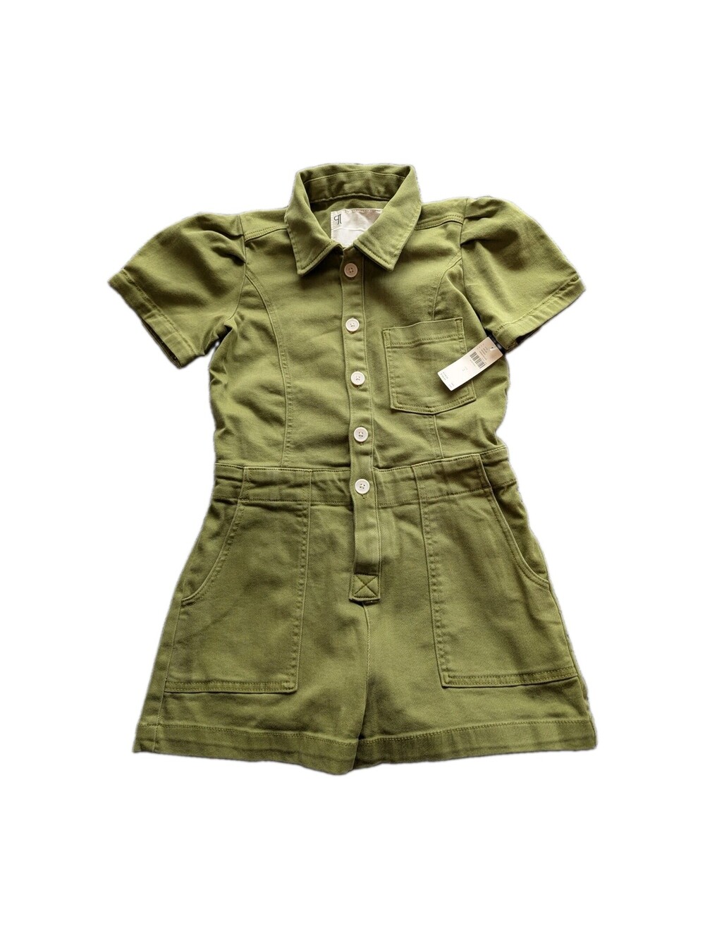 NWT Anthropologie Pilceo Romper Size 2 Moss / Green $138 Usd Msrp